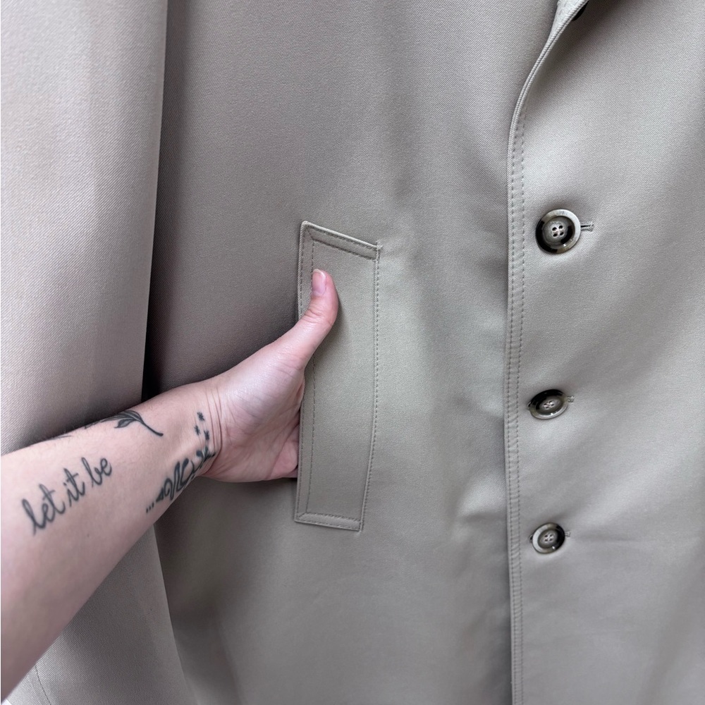 Vintage London Fog Maincoat Men's Khaki Trench Coat - Picture 5 of 11